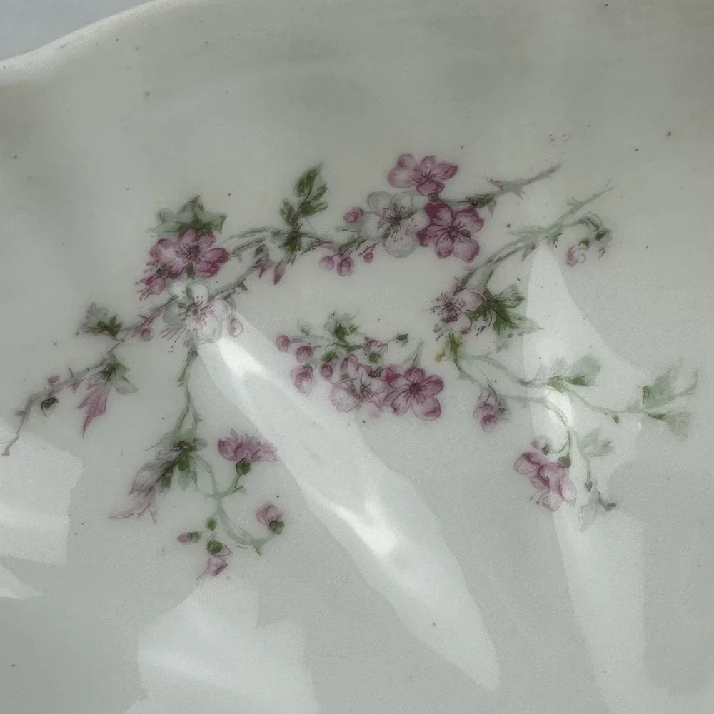 Antique Haviland Limoges Covered Tureen Schleiger 19 Blank 1 Pink Floral Gilt
